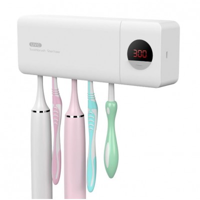 Healthy UVC Toothbrush Bathroom Accessory Sets Brush holder Portable Automatic Disinfection UVC Sanitizer sterilized toothbrush